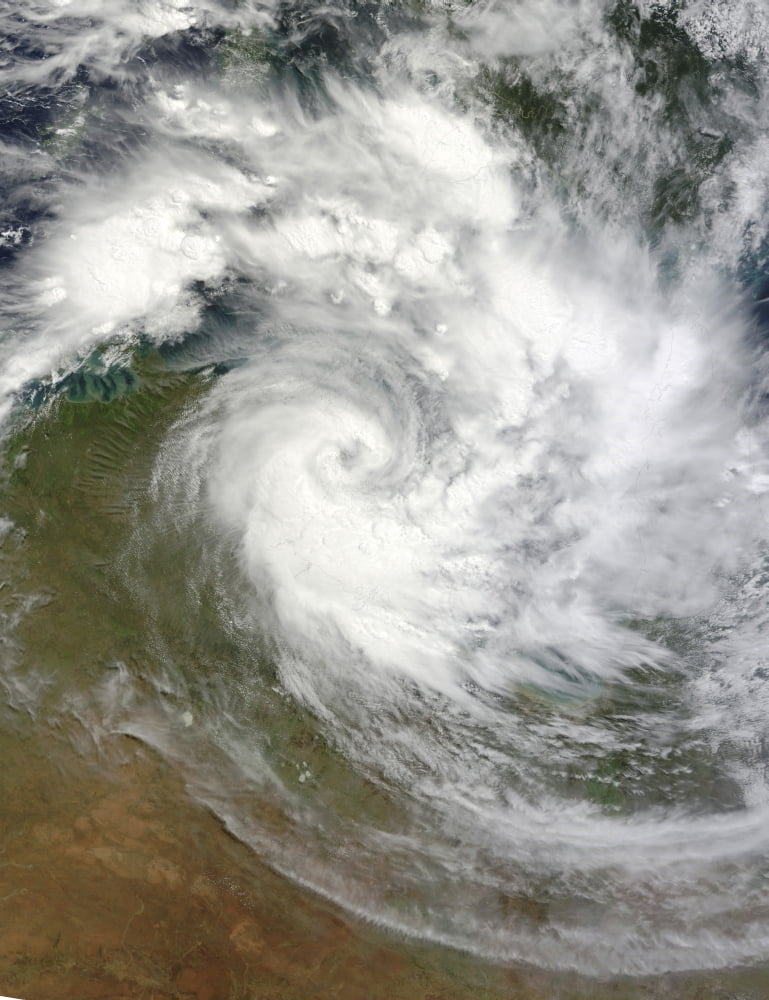 Tropical Cyclone Paul over Australia Canvas Art - Stocktrek Images (25 x 33)