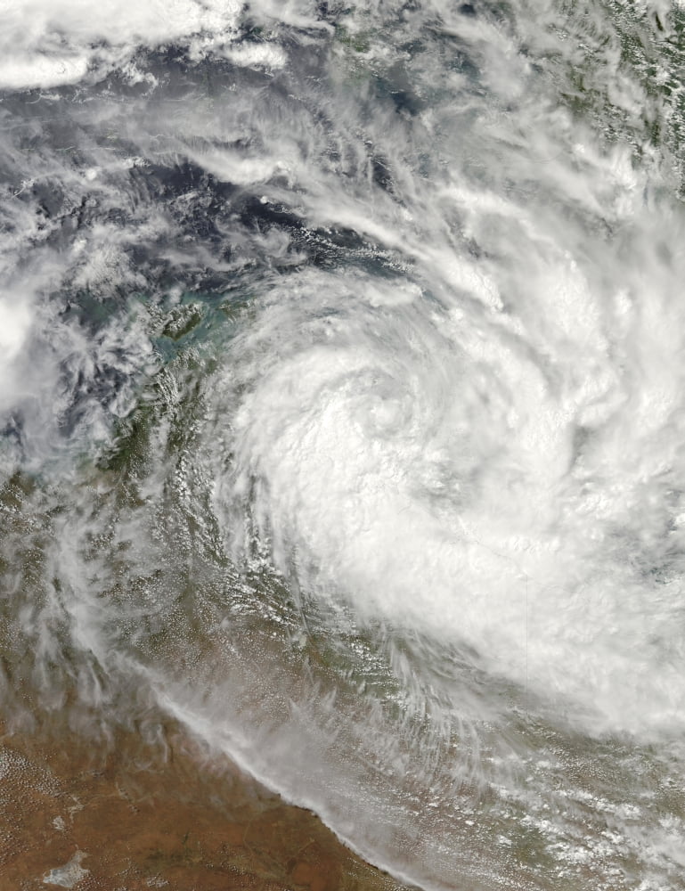 Tropical Cyclone Paul over Australia Canvas Art - Stocktrek Images (25 x 33)