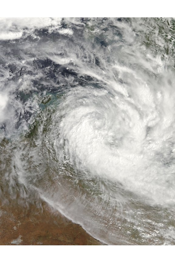 Tropical Cyclone Paul over Australia Canvas Art - Stocktrek Images (25 x 33)