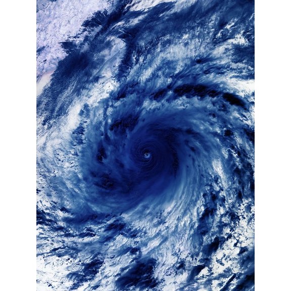 Tropical Cyclone Viewed from Space Poster Print - NASA (24 x 36)