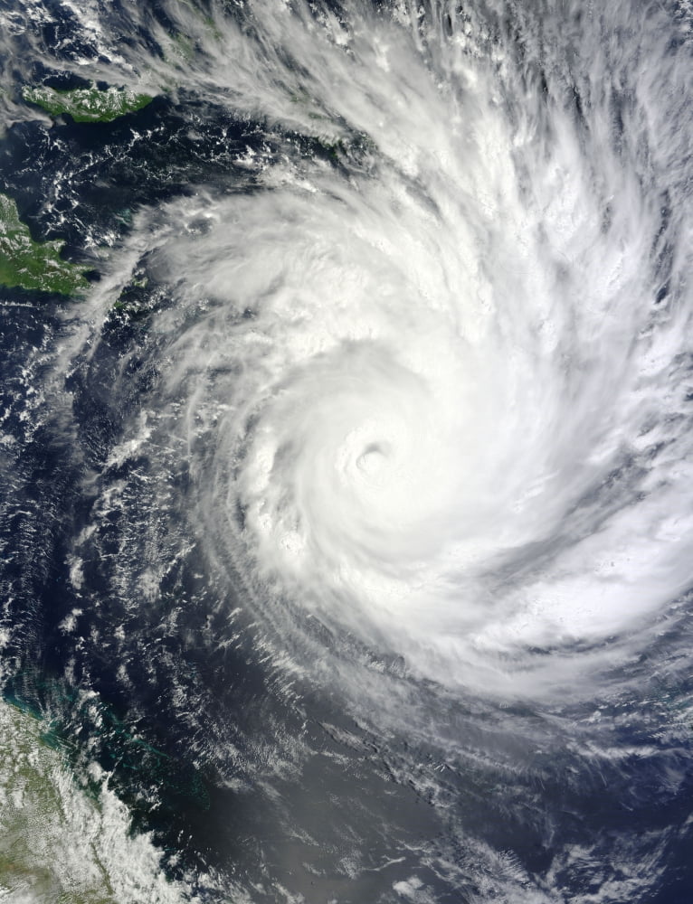 Tropical Cyclone Yasi Canvas Art - Stocktrek Images (25 x 33)