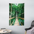 thumbnail image 1 of Tropical Decor Wall Hanging Tapestry, Bamboo Pedestrian Suspension Bridge over River in Tropical Forest Bohol Philippines, Bedroom Living Room Dorm Accessories, 40 X 60 Inches, by Ambesonne, 1 of 1