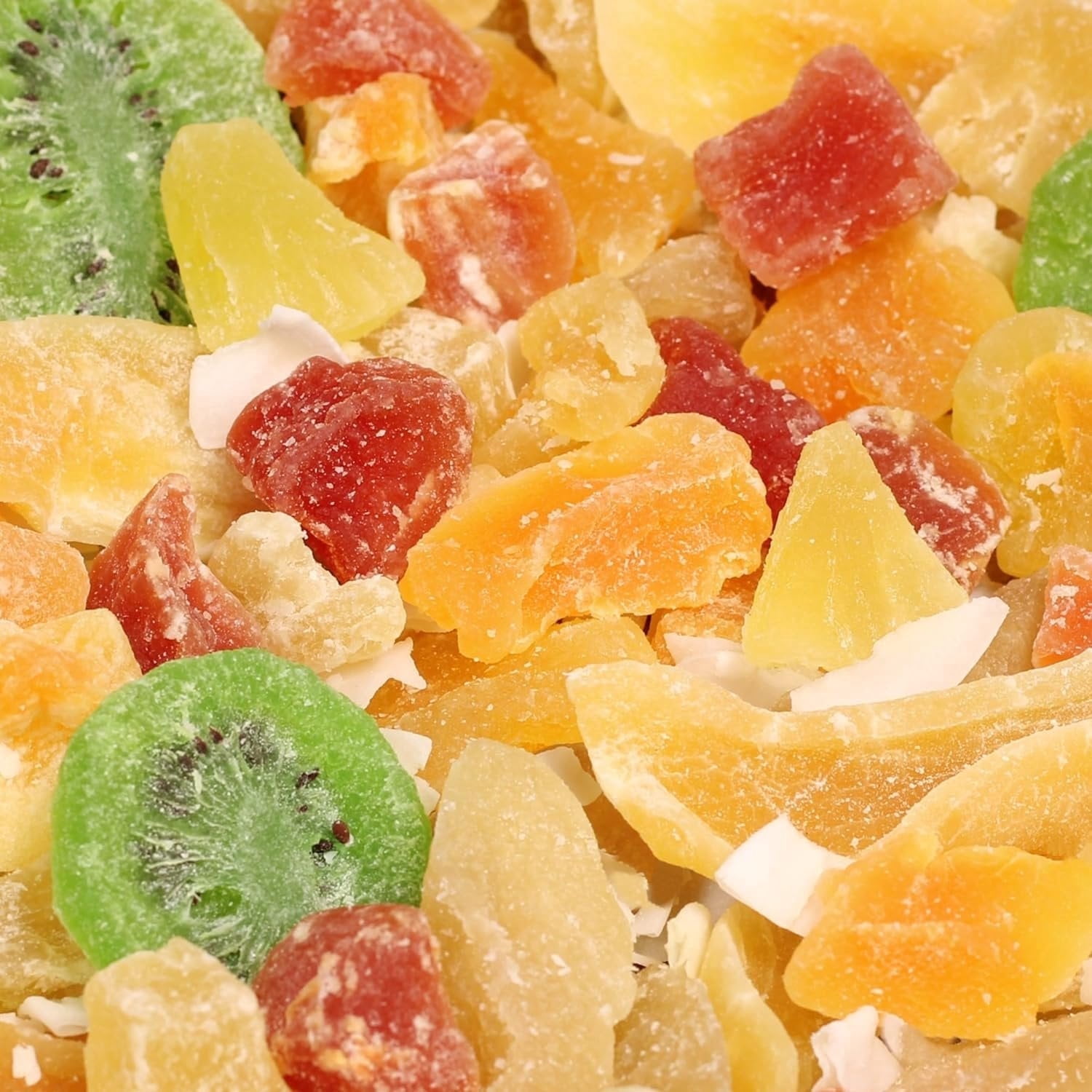 Tropical Deluxe Dried Mixed Fruit - by Its Delish, 5 Lbs Bulk Bag  Healthy Snacks for Adults  Fresh Snack Mix Dry Fruit  Pineapple Mango Papaya Guava Coconut Kiwi Cantaloupe Medley  Vegan, Kosher