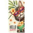 thumbnail image 1 of Tropical Design Summer Banner Floral Elements Beach Animal Decor for Summer Party Outdoor Event Holiday Decoration, 1 of 7