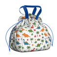 thumbnail image 1 of Tropical Dinosaur Pattern Drawstring Lunch Bag Women - Drawstring Lunch Bag Insulated for Work Office - Stain-Resistant Large Lunchbags for Women with Multi-Pockets, 1 of 6