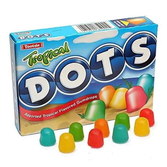 Tropical Dots Assorted Flavor Gumdrops 6.5 oz (Pack of 12)