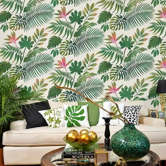 Tropical Dreams Allover Wall Stencil