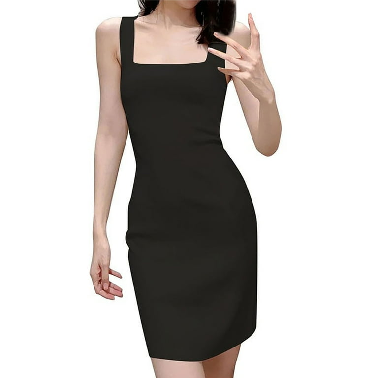Knit Vest Slim Bodycon Dress