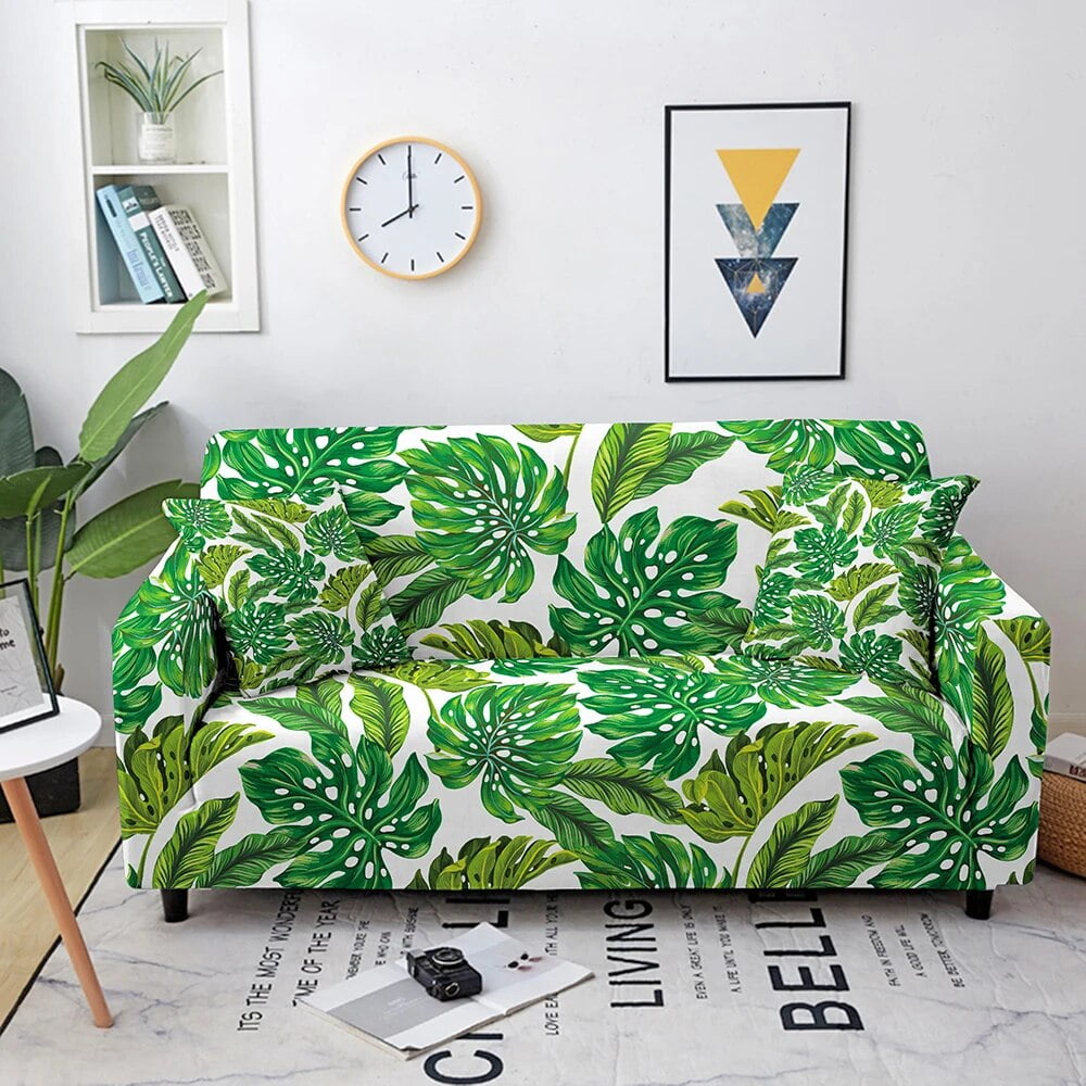 Tropical Elastic Sofa Cover for Living Room Sofa Cover Lounge Sectional