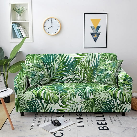Tropical Elastic Sofa Cover for Living Room Sofa Cover Lounge Sectional Couch Cover Cushion Cover Sofa Slipcover 1/2/3/4 Seaters