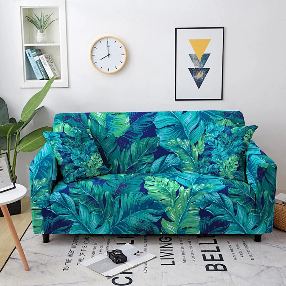 Tropical Elastic Sofa Cover for Living Room Sofa Cover Lounge Sectional