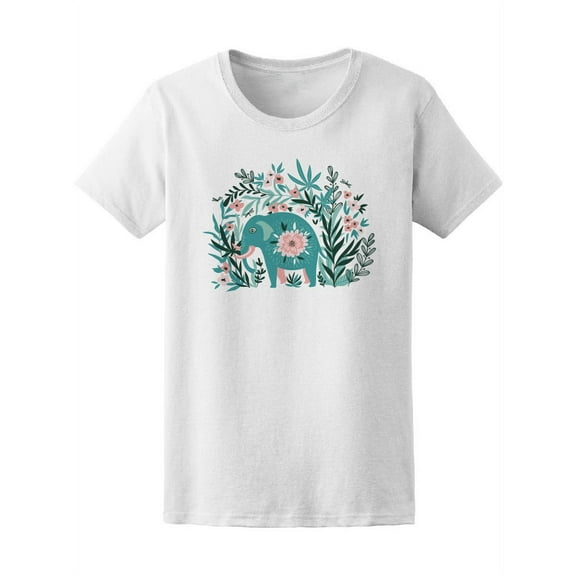 Tropical Elephant In The Jungle  T-Shirt Women -Image by Shutterstock, Female XX-Large