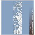 Tropical Etched Glass See-Thru Design 24 in. x 96 in. Right Decorative ...