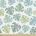 thumbnail image 1 of Ambesonne Tropical Fabric by the Yard Upholstery, Exotic Theme Tropic Leaves, 1 Yard, Multicolor, 1 of 5