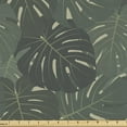 thumbnail image 1 of Tropical Fabric by the Yard, Exotic Pattern of Monstera Leaves Hawaiian Plantation, Upholstery Fabric for Dining Chairs Home Decor Accents, Grey Reseda Green by Ambesonne, 1 of 5