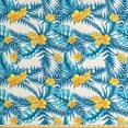 thumbnail image 1 of Ambesonne Tropical Fabric by the Yard Upholstery, Exotic Leaf Monstera Palm, 5 Yards, Earth Yellow Blue, 1 of 4