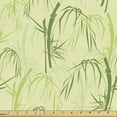 thumbnail image 1 of Ambesonne Tropical Fabric by the Yard Upholstery, Exotic Minimal Tree Leaves, 2 Yards, Pastel Green, 1 of 5