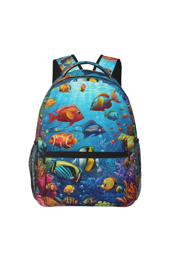 Tropical Fish Backpack Lightweight Rucksack Travel Bag for Men and Women