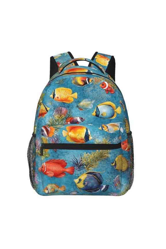 Tropical Fish Backpack Lightweight Rucksack Travel Bag for Men and Women