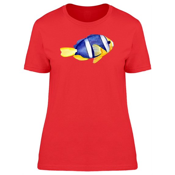 Tropical Fish Blue & Yellow Tee Women's -Image by Shutterstock