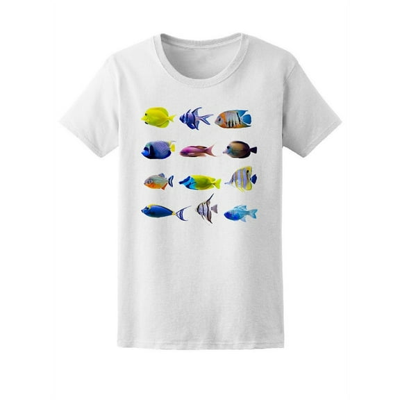 Tropical Fish Collection T-Shirt Women -Image by Shutterstock, Female Medium