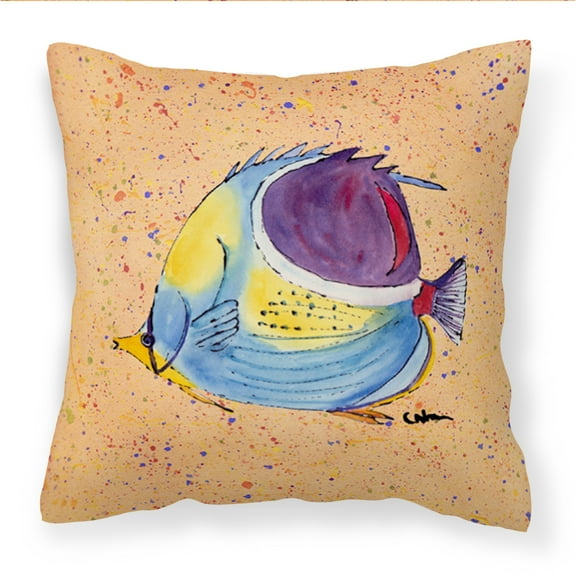 Tropical Fish Fabric Decorative Pillow