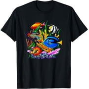 Tropical Fish Graphic T-Shirt Unisex S-5XL Hot Trending Shirt, Vintage Birthday Gift