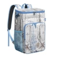 thumbnail image 1 of Tropical Fish Print Cooler Backpack - Leakproof 20L Insulated Lunch Bag for Outdoor, Picnic & Seaside Trips, 1 of 5