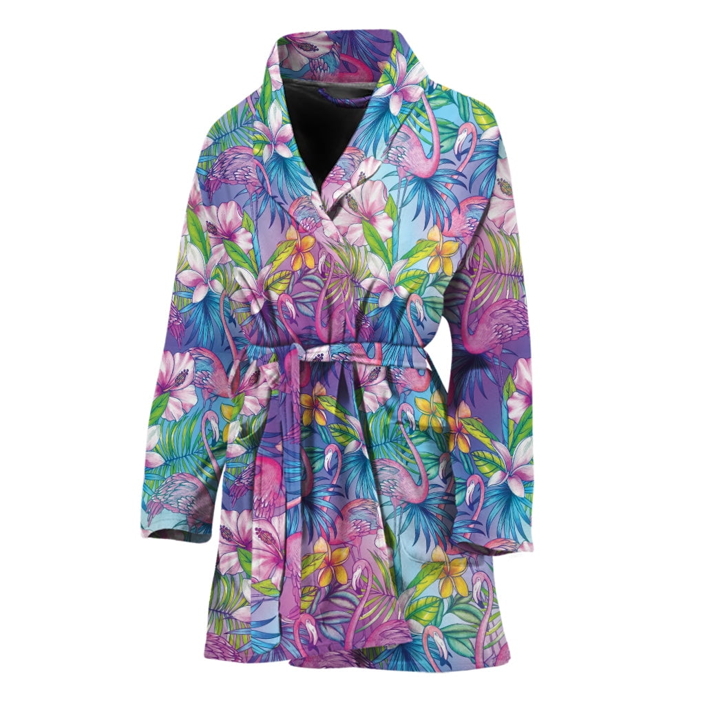 Pink Flamingo Pattern Women Bathrobe One Size Univeral Fits, Flamingos Lover Fashion Lightweight Plush Fleece Long Robe For Women - Walmart.com Pink Flamingo Pattern Women Bathrobe One Size Univeral Fits, Flamingos Lover Fashion Lightweight Plush Fleece Long Robe For Women - Walmart.com