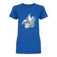 thumbnail image 1 of Tropical Flamingo Bird Shaped T-Shirt Women -Image by Shutterstock, Female x-Large, 1 of 2