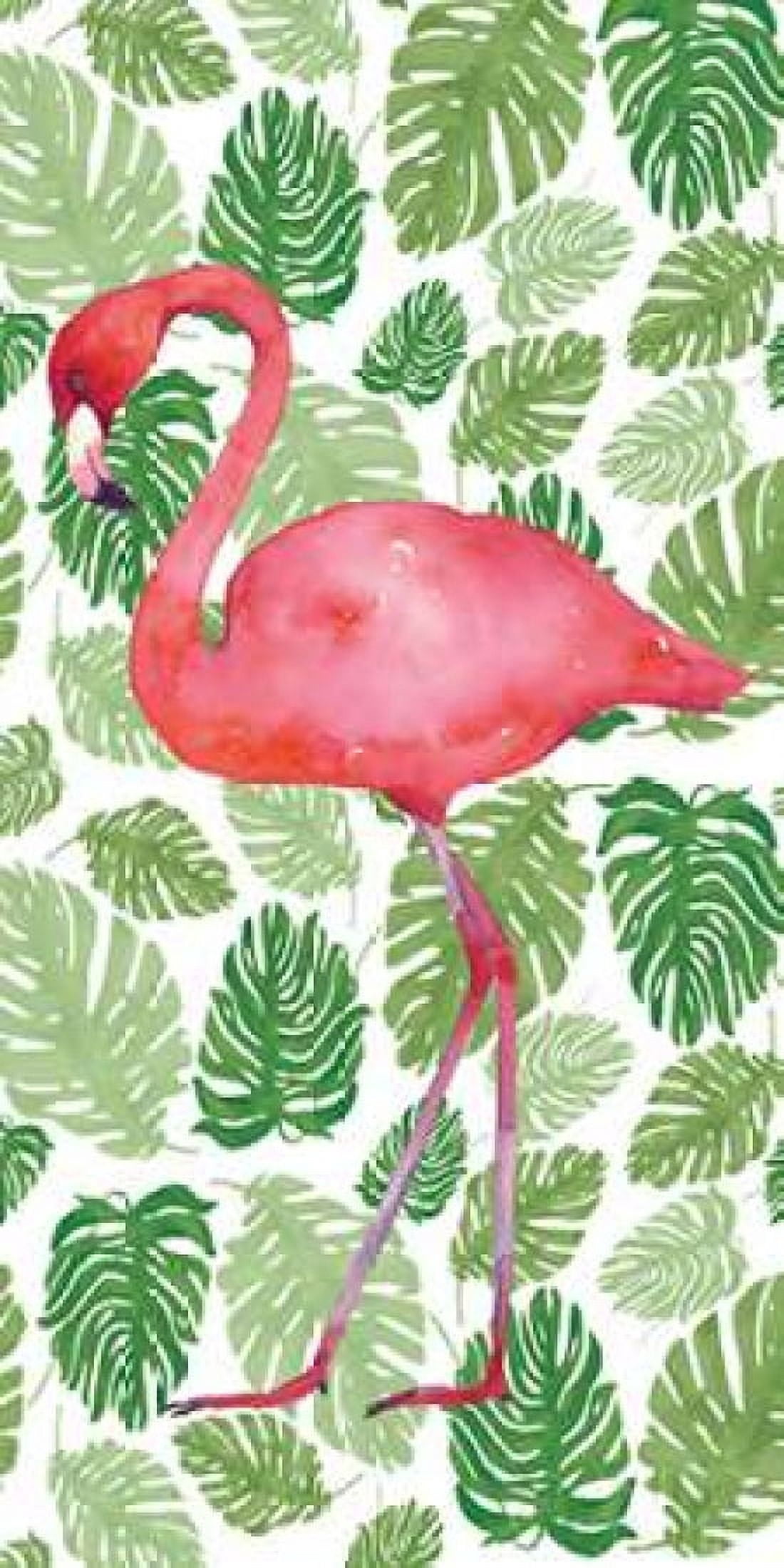 Tropical Flamingo II Canvas Art - Wild Apple Portfolio (10 x 20)