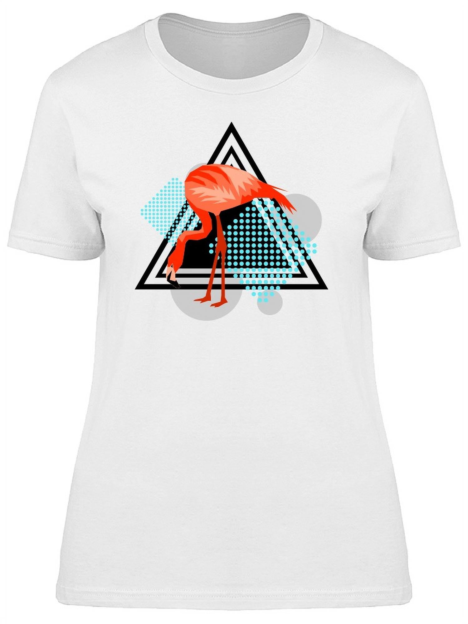 Tropical Flamingo In A Triangle T-Shirt Women -Image by Shutterstock ...