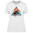thumbnail image 1 of Tropical Flamingo In A Triangle T-Shirt Women -Image by Shutterstock, Female Small, 1 of 2