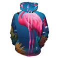 thumbnail image 1 of Tropical Flamingo Men's Women New Sweatshirt Hoodie Men's Plus Size Sweatshirt Hooded Sweatshirt 3d Printed Street Men's Cloth, 1 of 6