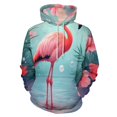 thumbnail image 1 of Tropical Flamingo Paradise-5 3D Print Hoodie Men Women Autumn Thin Pullover Sweatshirt Vintage Streetwear Tops, 1 of 6