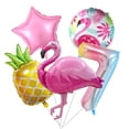 thumbnail image 1 of Tropical Flamingo Pineapple Foil Set Number 7 Color Number Balloon Girl Birthday Hawaiian Party Baby Shower Decoration, 1 of 10