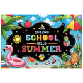 thumbnail image 1 of Tropical Flamingo School Summer Beach Banner Pineapple So Long School Hello Summer for Graduation Party Pool Beach Party Vacation, 1 of 8
