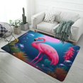 thumbnail image 1 of Tropical Flamingo Soft Comfy Area Rugs Carpet Suitable for Living Room Kitchen Bedroom Laundry Room Home Decorations 40"x60", 1 of 7