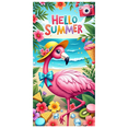 thumbnail image 1 of Tropical Flamingo Summer Beach Banner Ice Cream Floral Paradise for Party Decoration Kids Event Summer Gathering, 1 of 7