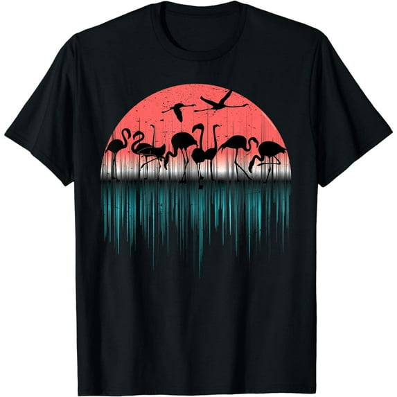 Tropical Flamingos Summer Vacation Beach Island Flamingos T-Shirt