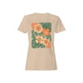 thumbnail image 1 of Tropical Floral Art Print Women's T-shirt, 1 of 3