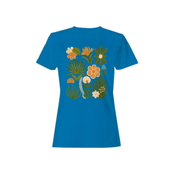 Tropical Floral Art Prints Women's T-shirt