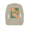 thumbnail image 1 of Tropical Floral Art Women's Sweatshirt, 1 of 3