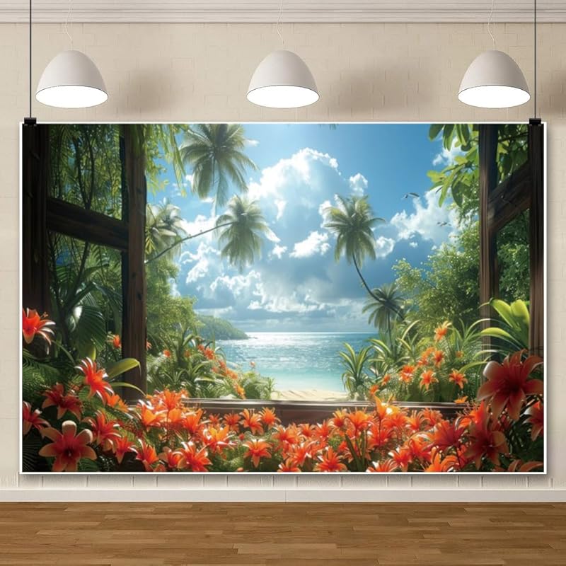 BELECO 7x5ft Fabric Graffiti Backdrop - 80s 90s Hip Hop Themed Party Decoration