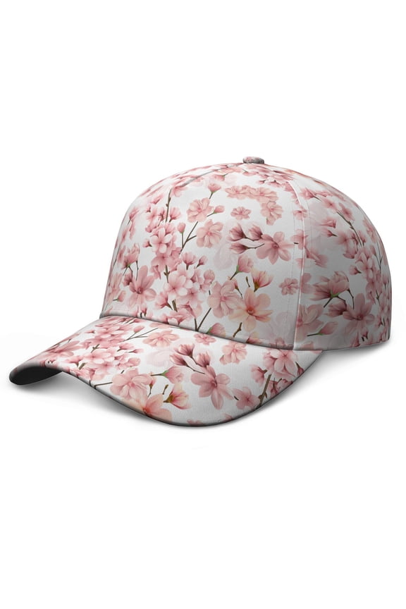 Tropical Floral Baseball Cap Adjustable Snapback