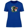 thumbnail image 1 of Tropical Floral Exotic Pelican T-Shirt Women -Image by Shutterstock, Female Small, 1 of 2