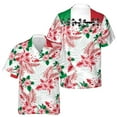 thumbnail image 1 of Tropical Floral Italy Flag Color Hawaiian Shirt S-5XL, 1 of 5