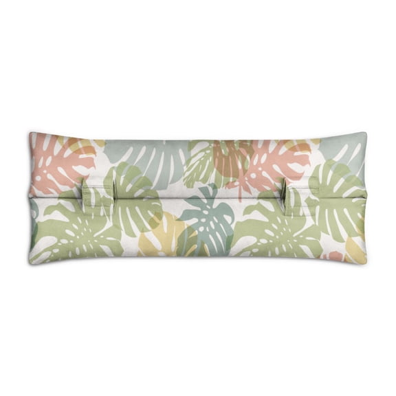 Tropical Floral & Palm Leaves Chest Protector After Surgery - Machine Washable Seat Belt Pillow - Heart Surgery Recovery Gift