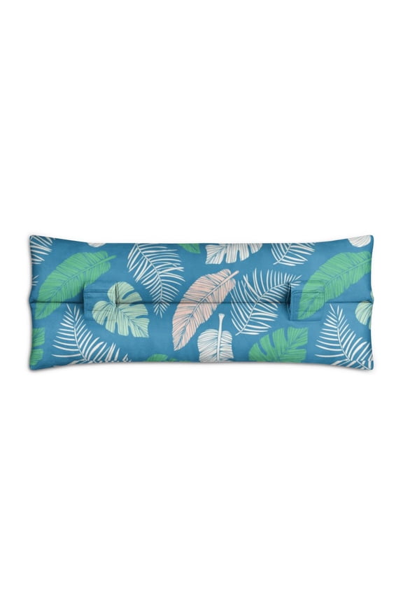Tropical Floral Post Surgery Seatbelt Pillow - Soft Mastectomy Cushion for Car with Hawaiian Print - Breast Surgery Recovery Pillow for Women