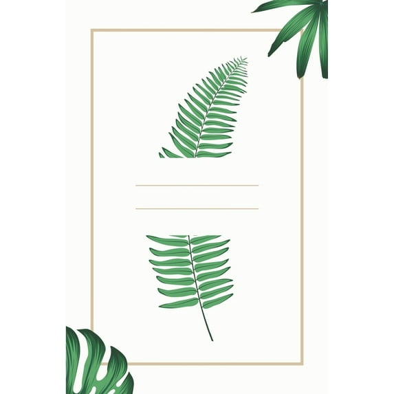 Tropical Floral: Recipe Paper (6x9 Inches) with 120 Pages (Paperback)